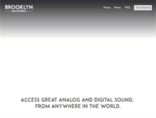 Tablet Screenshot of brooklynmastering.com